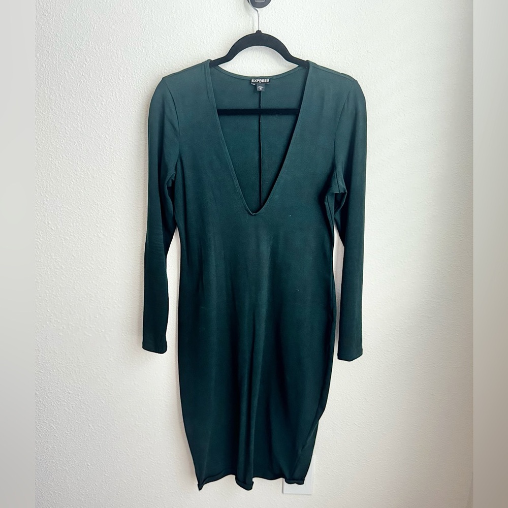 Express Long Sleeve Midi Bodycon Dress - Sz. M